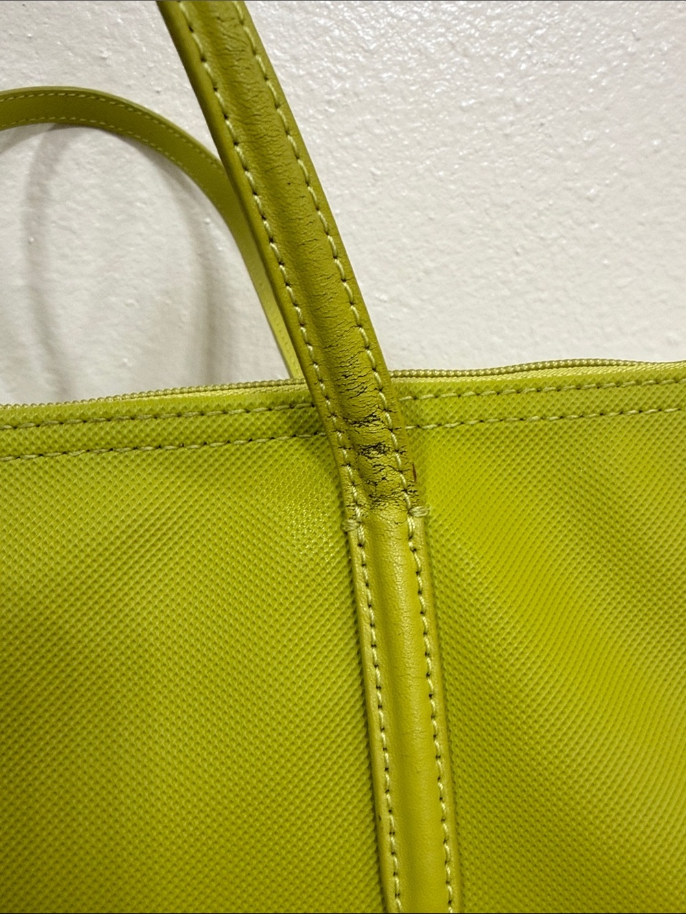 Lacoste Lime Green Tote Bag - Picture 7 of 10